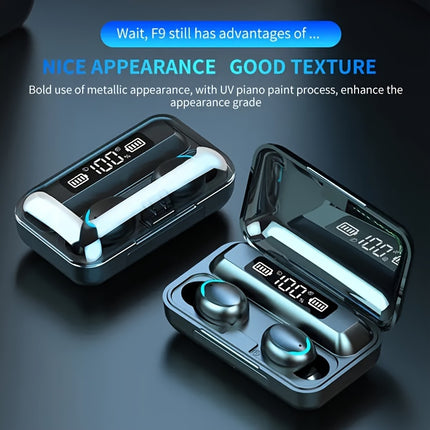 Wireless Earbuds, Stereo Sound Headphones, Sport Headset, In Ear Earphones
