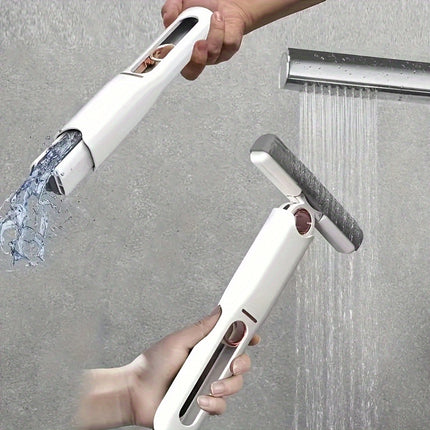 1pc Hands-Free Sponge Mop - Super Absorbent Multipurpose Mop with Easy Wash Design for Bathroom,