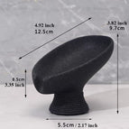 Black - soap dish