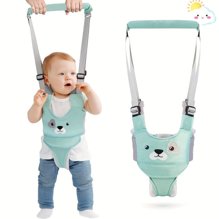 Baby Walker with Detachable Crotch & Adjustable Straps - Ergonomic Design for 9-24 Months, Green