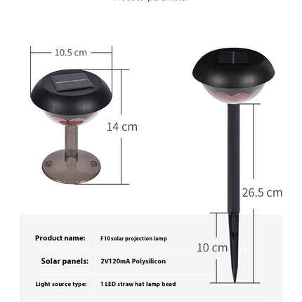 Outdoor Waterproof Garden Courtyard Solar Energy Projection Lamp