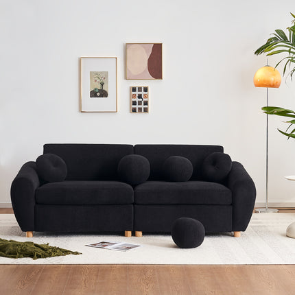 Sofa, Combination Couple Seat Sofa For Bedroom, Home Office And Living Room, Upholstered Sofa