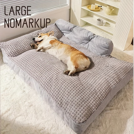 HOOPET M-2XL Pet Bed for Dogs, Cozy Non-Skid Rectangle Sleeping Mat, Polyester & Polypropylene Fiber Filled, Soft Edge Support, Warm Cushion Kennel for Extra Small to Large Breeds