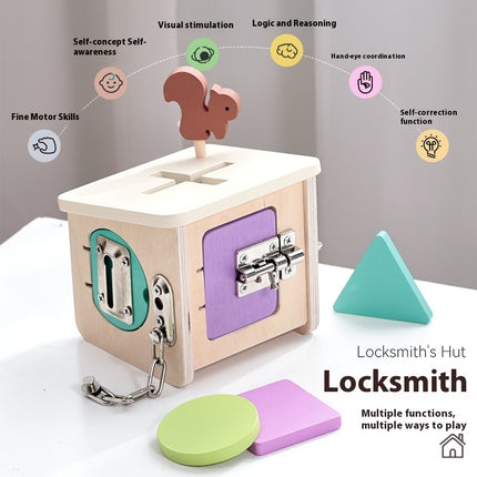 Montessori Multi-function Unlock Cabin Montessori Baby