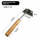 Small Wooden Trapezoidal Hoe / High Carbon Steel / Flat Hoe