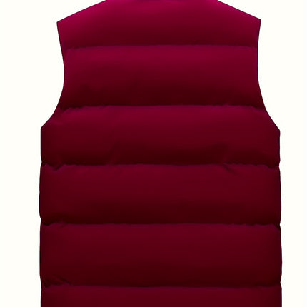 Men's Solid Color Stand Collar Jacket, Thin Lightweight Stylish Long Sleeve Coat Winter And Autumn Outdoor Clothes