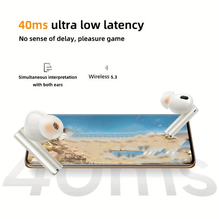 Buds Air 5 Pro Wireless Headphones, realBoost Dual Drivers, Up to 40 Hours of Playback,