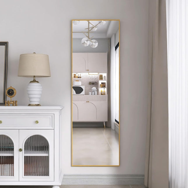 Full-Length Mirror, 162 x 53 cm, Large Freestanding Mirror, Floor Mirror