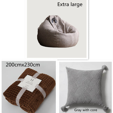 Lazy Sofa Bean Bag Tatami Lounge Chair Bedroom Recliner Single Small Sofa