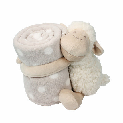 Doll Children's Birthday Gift White Lamb Holding Blanket Baby Toy