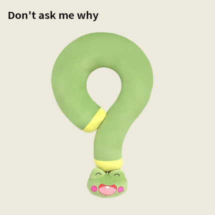 Sausage Dog Question Mark Neck Pillow Mascot U-shaped Pillow