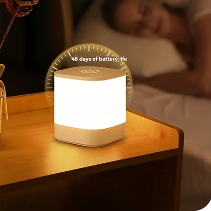 1 Rechargeable Touch Night Light with Adjustable Brightness, Suitable for Bedroom, Bathroom
