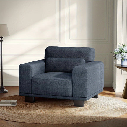 Sofa Couch For Living Room, Modern Couch With Deep Seats Wide Armrests, Comfy Sofa