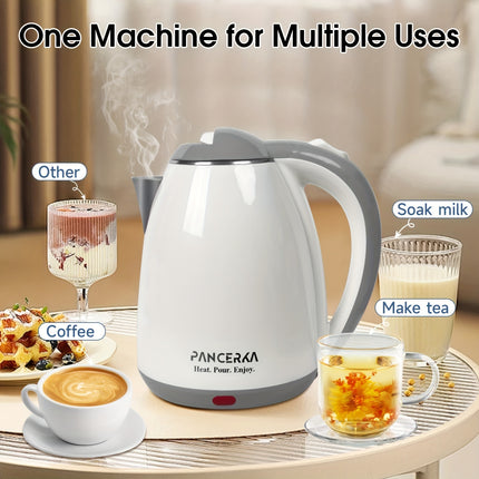 Kettle with US Plug  1000W Fast Boiling Water Heater Auto Shut-Off & Anti-Scald, Capacity Tea & Coffee Kettle