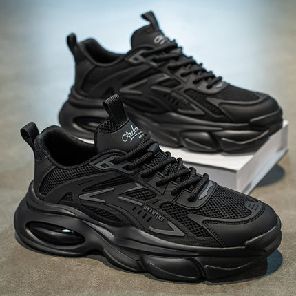 Men'S 2025 New Model Breathable Shoes  Trendy and Versatile Thick-soled Student Sports Shoes