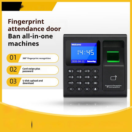 Fingerprint Attendance And Access Control System System USB Flash Disk Sensor Door Mute Smart Lock