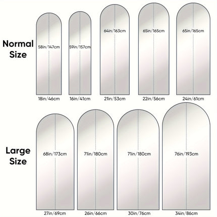 Full Length Mirror, Floor Mirror, Floor Standing Mirror Freestanding Arch Full Body