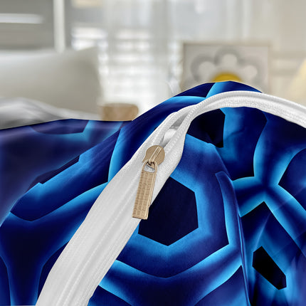 3pcs(2 Pillowcases + 1 Comforter Set) Polyester Kit Bedroom Double Bed/Single Bed/Bedroom/Bonafit/Duvet