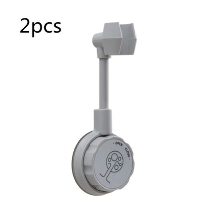 Sucker Adjustable Bathroom Shower Head Holder Wall Mount 360 Degrees Rotate