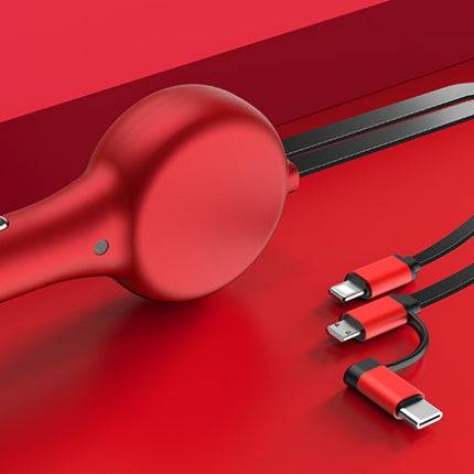 Retractable Car Charger Fast Charge Flash Charge One For Two