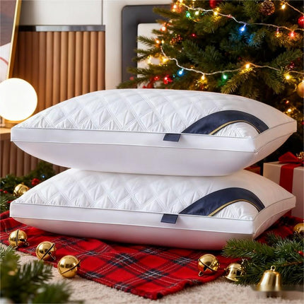 A Pair of Premium Sleep Pillows Designed for Neck Support, Plush And Cozy, Machine Washable,