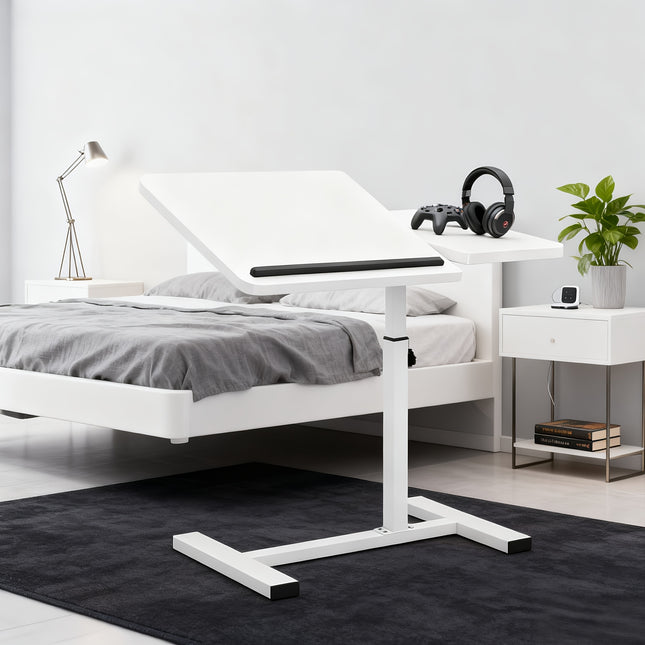 A 4-wheeled Portable Laptop Desk, A Multi-functional Tray Stand, A Bedside Desk That Can Be Flipped 90°-10°, A