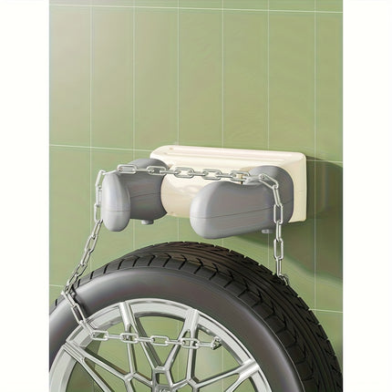 Adjustable Baby Standing Shower Rack | Plastic, Grey and Khaki Simulation Loop Armrest for Home Use