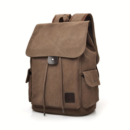 Fashionable Trendy Backpack, Casual Canvas Bag, College Style Travel Backpack Student Schoolbag
