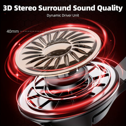 Wireless Gaming Headset with Noise-Canceling Mic,