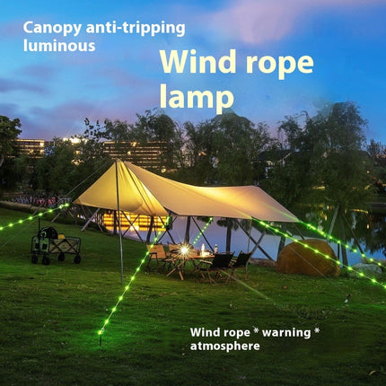 Canopy Tent Camping Decoration Luminous Wind Rope
