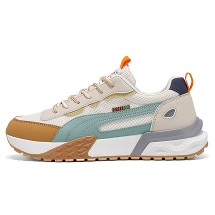 Men'S All-Season Running Shoes - Slip-On/Lace-Up Closure, Anti-Slip Rubber Sole