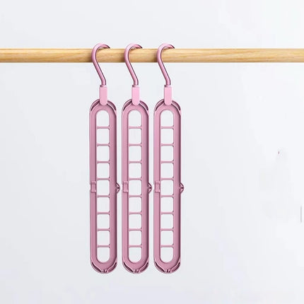 Multifunctional Hanger Nine-hole Hanger Seamless Folding Pant Rack Dormitory