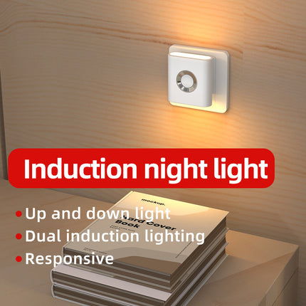 Human Body Small Night Corridor Bedroom Plug-in Induction Lamp