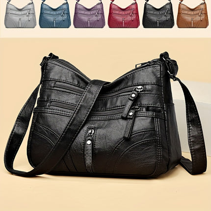 Crossbody Bag (Flower Pattern Random, Shoulder Strap Direction Random, Zipper