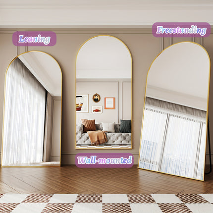 Floor Mirror Freestanding, Full Body Mirror Floor Standing Mirror With Stand For Bedroom,