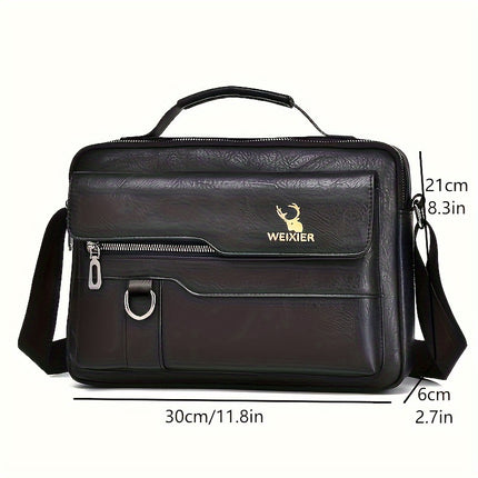 Fashionable High-End Vintage Shoulder Bag, Vertical Business Versatile Casual Crossbody