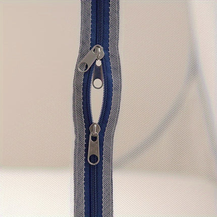 Easy Pop-Up Mongolian Yurt Mosquito Net - 100% Polyester Canopy with Steel Wire Frame - 360-Degree Protection, Portable & Foldable Bed Tent with U-Shaped Zipper - Breathable & Washable - Insect Shield for Bedroom Comfort & Ou