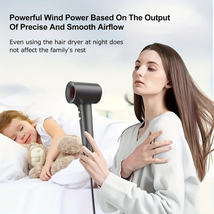 A 5-In-1 Brushless Motor Hair Dryer That Dries Quickly, Features Four Color Temperature Settings,