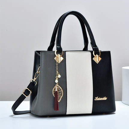 Tote Bag for Women Chic Retro Shoulder & Handbag with Detachable Strap