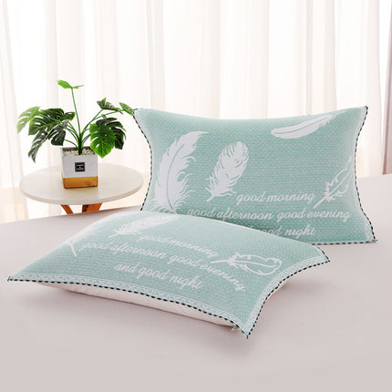 Three-layer Blended Gauze Pillow Cover Cotton Printed Towel