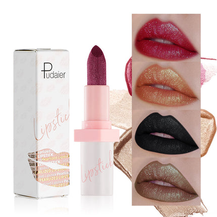 Metal Pearlescent Lipstick Lip Lacquer