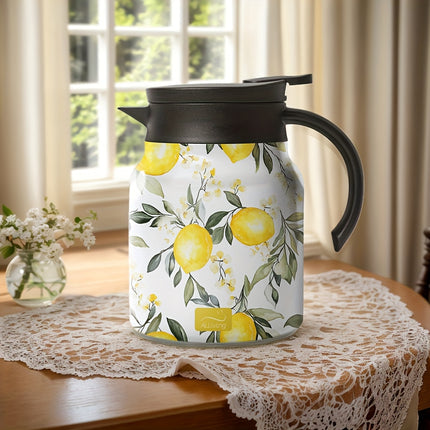 Stainless Steel Teapot And Coffee Pot with a Bohemian Tribal Design, Featuring a Tea