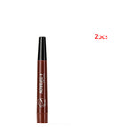 2pcs No3 reddish brown / English packaging