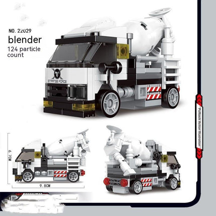 Building Block City Recycling Car Assembly Toy
