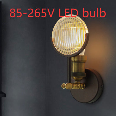 Industrial Style Bedroom Dining Room Classic Car Light Wall Lamp