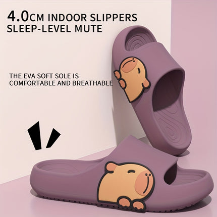 3 pcs Lightweight Slippers - Slip-On Low-Top House, Soft Cushioned Sole for Bathroom, Beach,