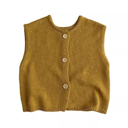Children's Clothing Vest Spring And Autumn Boys And Girls Fashionable Sweater Cardigan