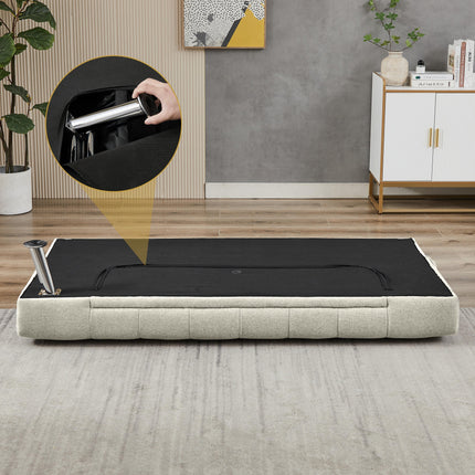 Futon Sofa Bed, Convertible Couch Bed Loveseat, Modern Futon Recliner Sleeper, Small Lazy Futon