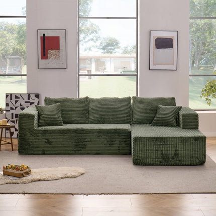 Sofa Cloud Sectional Couch, Comfy L Shaped Black Couches For Living Room, Oversized Sofa Sleeper