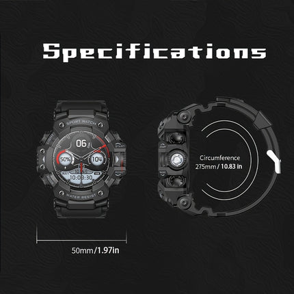 Durable Smartwatch for Men, Wireless Calling, Sports And Fitness, AI Voice, Over 100 Outdoor Sports Modes,